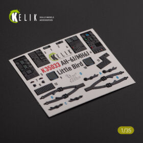 Kelik AH-6J/MH6J Little Bird interior 3D decals for Academy kit (1/35) K35033