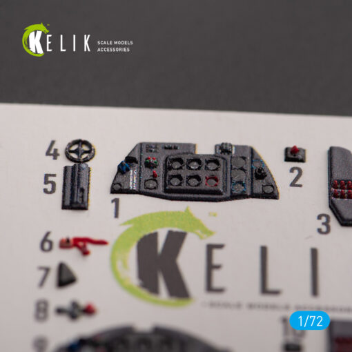 Kelik Me 163 B/S Komet - interior 3D decals for Hobby 2000/Academy kit (1/72) K72145 - Image 3