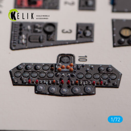 Kelik Vickers Valiant B(PR)K.1 front cockpit - interior 3D decals for Airfix kit (1/72) K72148 - Image 3