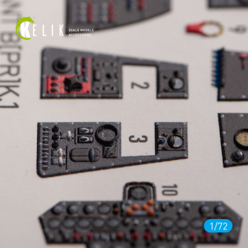 Kelik Vickers Valiant B(PR)K.1 front cockpit - interior 3D decals for Airfix kit (1/72) K72148 - Image 6