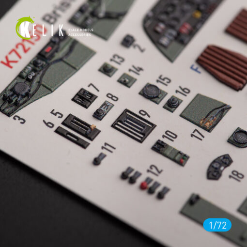 Kelik Bristol Beauhfighter TF.X - interior 3D decals for Airfix kit (1/72) K72150 - Image 5