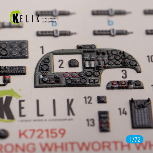 Kelik ARMSTRONG WHITWORTH WHITLEY MK.V - interior 3D decals for Airfix kit (1/72) K72159 - Image 2