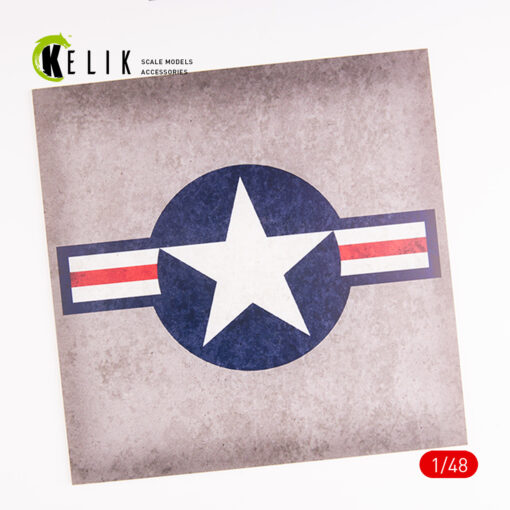 Kelik 1/48 US Roundel - Acrylic 3 mm (240 x 240 mm) (190g) (1/72 - 1/48) - Image 4