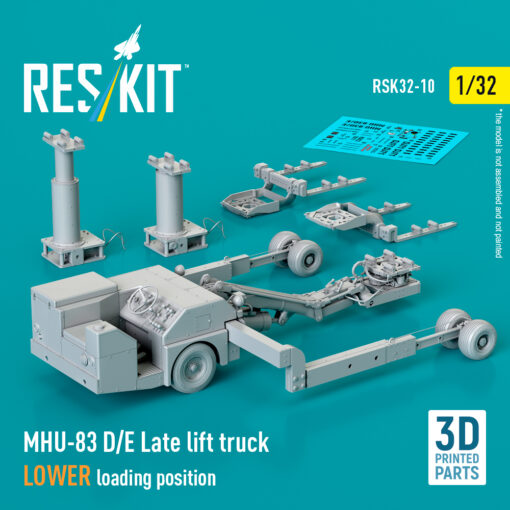 ResKit MHU-83 D/E Late lift truck LOWER loading position (3D Printed model kit) (1/32) RSK32-0010 - Image 2