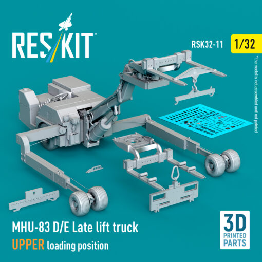 ResKit MHU-83 D/E Late lift truck UPPER loading position (3D Printed model kit) (1/32) RSK32-0011 - Image 2