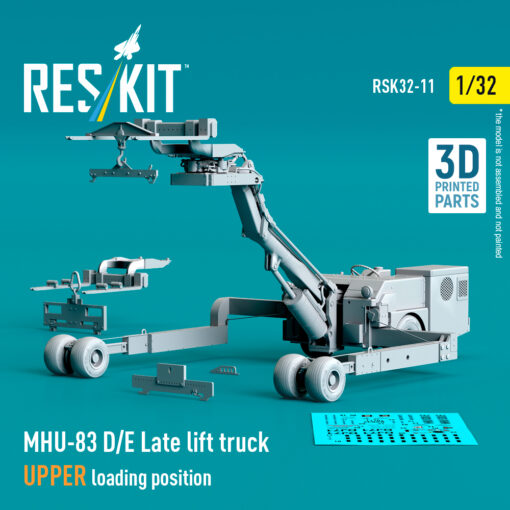 ResKit MHU-83 D/E Late lift truck UPPER loading position (3D Printed model kit) (1/32) RSK32-0011 - Image 3