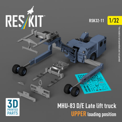 ResKit MHU-83 D/E Late lift truck UPPER loading position (3D Printed model kit) (1/32) RSK32-0011 - Image 4