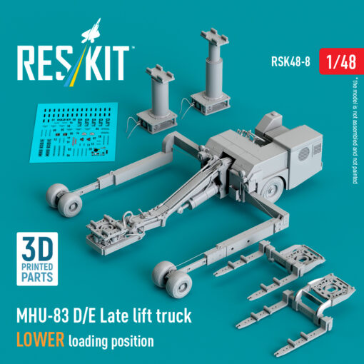 ResKit MHU-83 D/E Late lift truck LOWER loading position (3D Printed model kit) (1/48) RSK48-0008 - Image 3