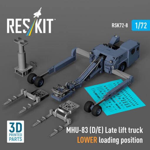 ResKit MHU-83 (D/E) Late lift truck LOWER loading position (3D Printed model kit) (1/72) RSK72-0008