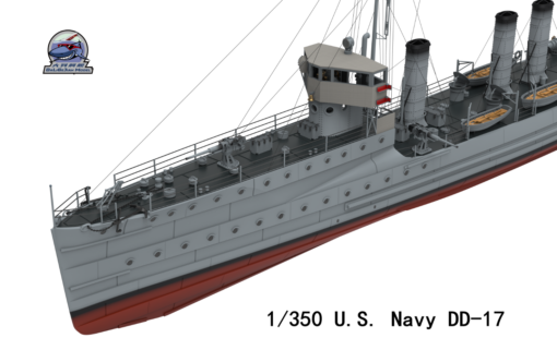 ChuanYu Model 1/350 USS Smith DD-17 - Image 5