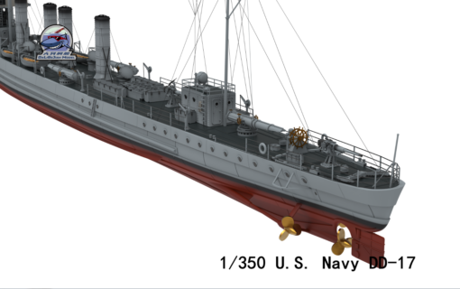 ChuanYu Model 1/350 USS Smith DD-17 - Image 7