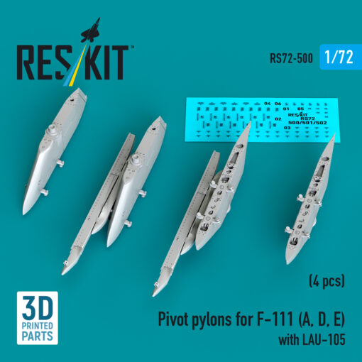 Reskit Pivot pylons for F-111 (A,D,E) with LAU-105 (1/72) RS72-0500