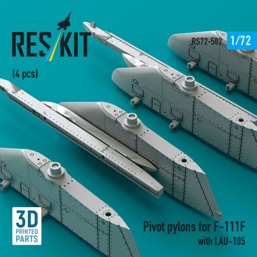 Reskit Pivot pylons for F-111F with LAU-105 (4 pcs) RS72-0502 - Image 2