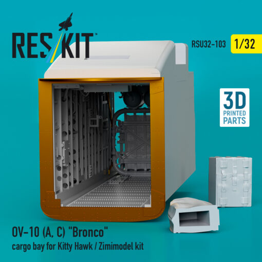 Reskit OV-10 (A, C) "Bronco" cargo bay for Kitty Hawk / Zimimodel kit (1/32) RSU32-0103 - Image 2