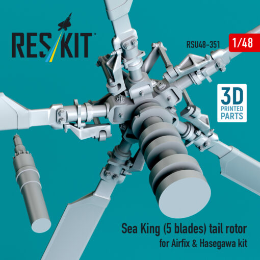 Reskit Sea King (5 blades) tail rotor for Airfix & Hasegawa kit (1/48) RSU48-0351 - Image 3