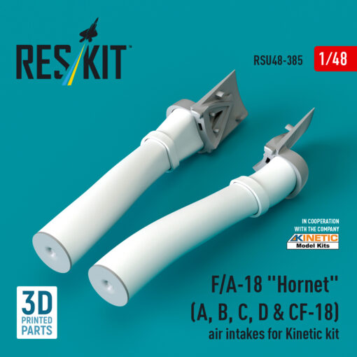 Reskit F/A-18 "Hornet" (A, B, C, D & CF-18) air intakes for Kinetic kit (1/48) RSU48-0385