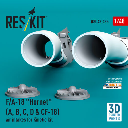 Reskit F/A-18 "Hornet" (A, B, C, D & CF-18) air intakes for Kinetic kit (1/48) RSU48-0385 - Image 3