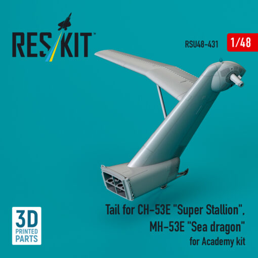 Reskit Tail for CH-53E "Super Stallion", MH-53E "Sea dragon" for Academy kit (3D printed) RSU48-0431