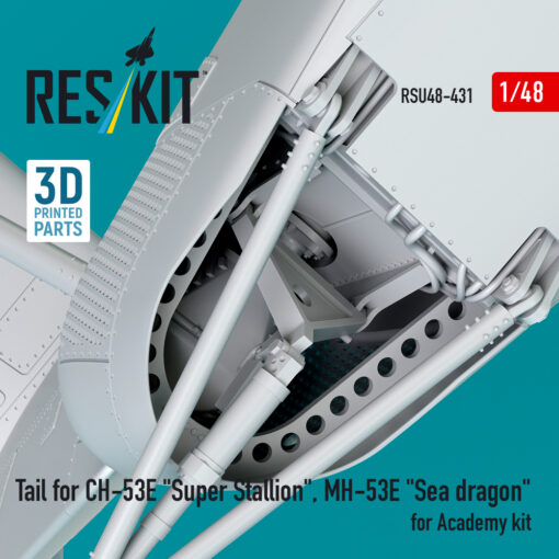 Reskit Tail for CH-53E "Super Stallion", MH-53E "Sea dragon" for Academy kit (3D printed) RSU48-0431 - Image 5