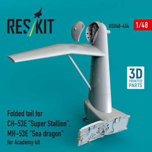 Reskit Folded tail for CH-53E "Super Stallion", MH-53E "Sea dragon" for Academy kit (3D printed) RSU48-0454 - Image 2