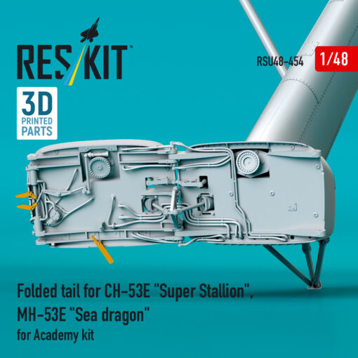 Reskit Folded tail for CH-53E "Super Stallion", MH-53E "Sea dragon" for Academy kit (3D printed) RSU48-0454 - Image 3