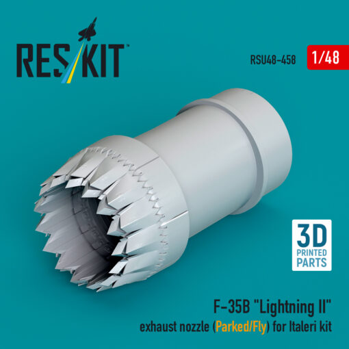 Reskit F-35B "Lightning II" exhaust nozzle (Parked/Fly) for Italeri kit (1/48) RSU48-0458