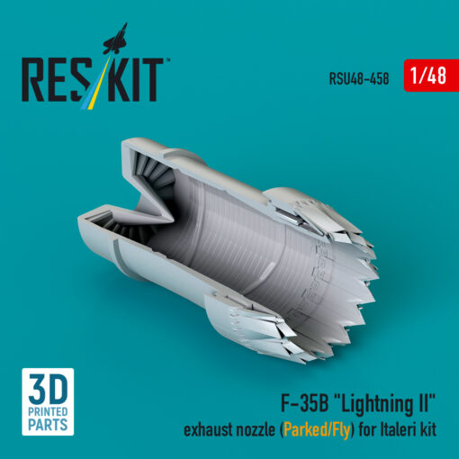 Reskit F-35B "Lightning II" exhaust nozzle (Parked/Fly) for Italeri kit (1/48) RSU48-0458 - Image 2