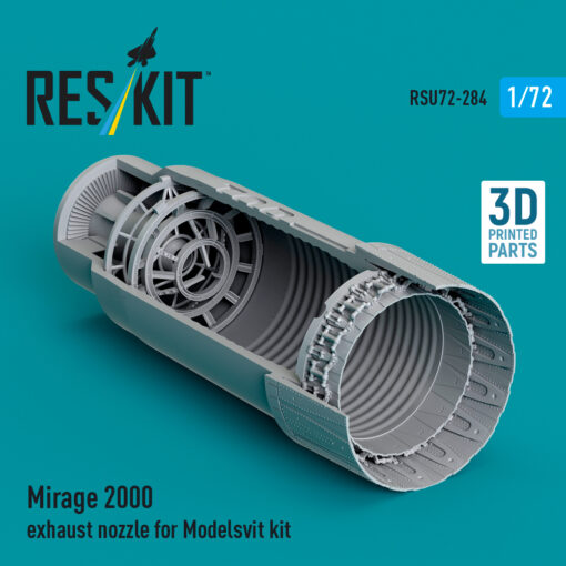 Reskit Mirage 2000 exhaust nozzle for Modelsvit kit (3D Printed) RSU72-0284