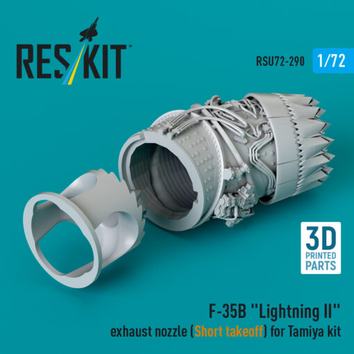 Reskit F-35B "Lightning II" exhaust nozzle (Short takeoff) for Tamiya kit (1/72) RSU72-0290 - Image 2