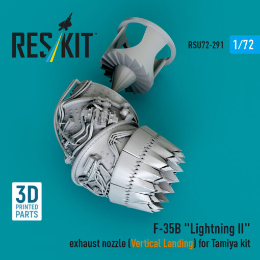 Reskit F-35B "Lightning II" exhaust nozzle (Vertical Landing) for Tamiya kit (1/72) RSU72-0291 - Image 2