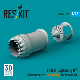 Reskit F-35B "Lightning II" exhaust nozzle (Parked/Fly) for Tamiya kit (1/72) RSU72-0292