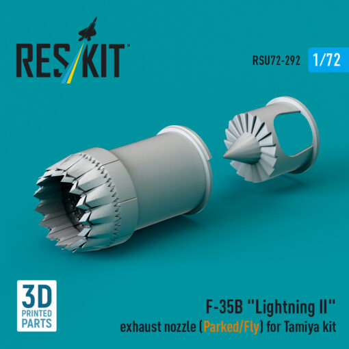 Reskit F-35B "Lightning II" exhaust nozzle (Parked/Fly) for Tamiya kit (1/72) RSU72-0292