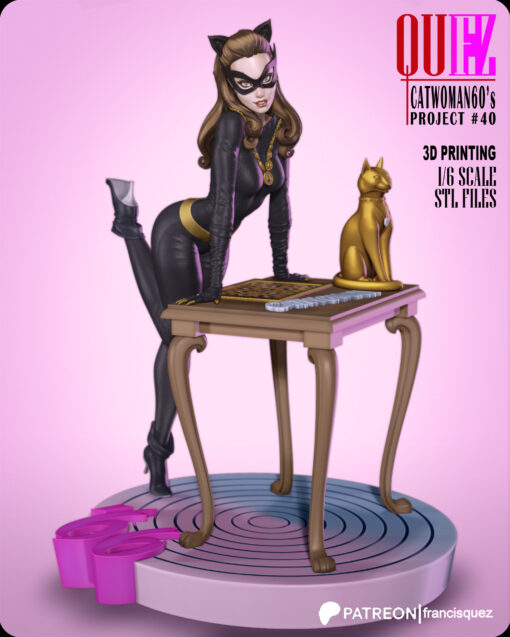 3D Print - 1/6 Scale Catwoman (Unpainted & Unassembled)