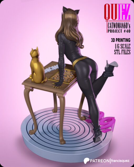 3D Print - 1/6 Scale Catwoman (Unpainted & Unassembled) - Image 2