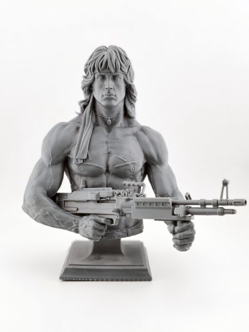 3D Print - 1/6 Rambo Bust (Unpainted & Unassembled)