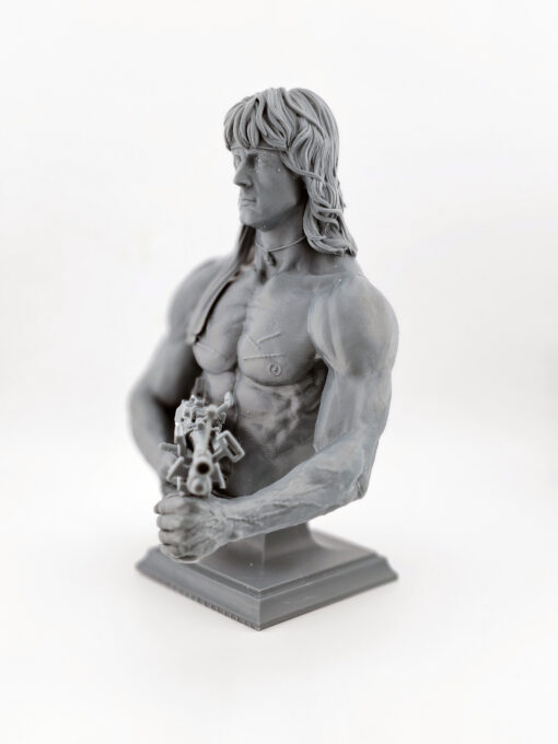 3D Print - 1/6 Rambo Bust (Unpainted & Unassembled) - Image 2