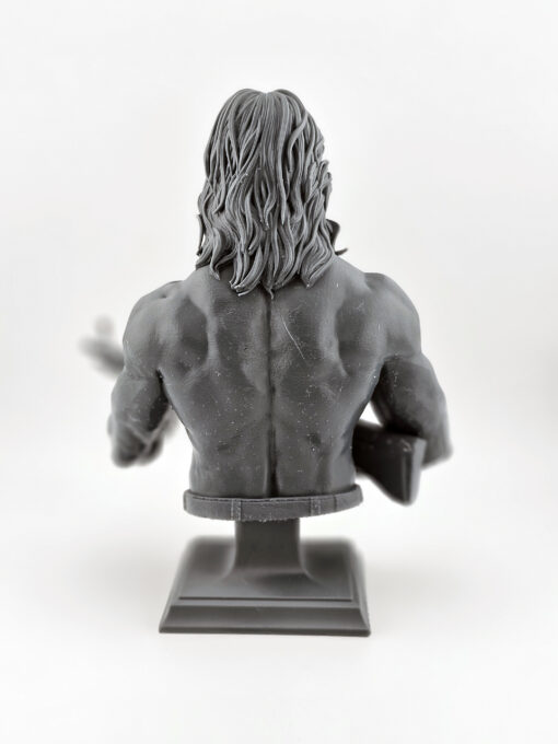 3D Print - 1/6 Rambo Bust (Unpainted & Unassembled) - Image 4