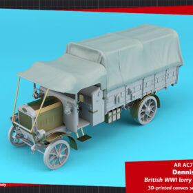 Armory 1/72 Dennis 3t British WWI Lorry, canvas set for cargo body