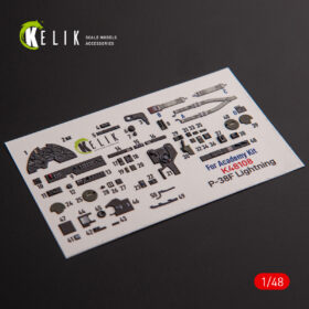 Kelik Р-38F "Lightning" - interior 3D decals for Academy kit (1/48) K48108