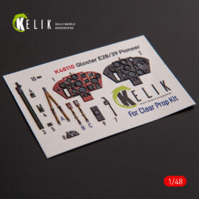 Kelik Gloster E28/39 Pioneer - interior 3D decals for ClearProp kit (1/48) K48110