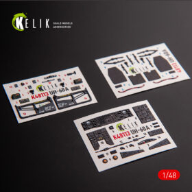 Kelik UH-60A Black Hawk - Type 1 interior 3D decals for ICM kit (1/48) K48113