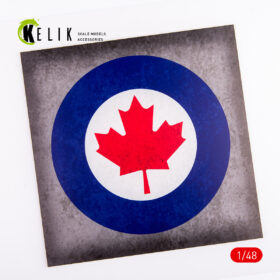 Kelik Canada Roundel - Acrylic 3 mm (240 x 240 mm) (190g) (1/72 - 1/48) KS48033