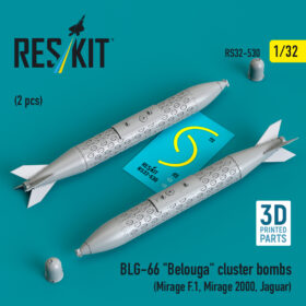Reskit BLG-66 "Belouga" cluster bombs (2 pcs) (3D Printed) (1/32) RS32-0530