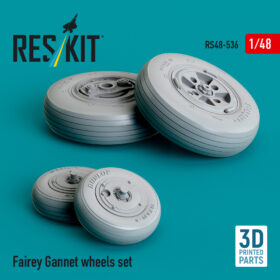 Reskit Fairey Gannet wheels set (3D Printed) RS48-0536