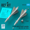 Reskit R-40TD (AA-6 "Acrid") missiles (MiG-25PD, MiG-25PDS) (3D Printed) (1/72) RS72-0527