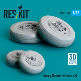 Reskit Fairey Gannet wheels set (3D Printed) RS72-0536