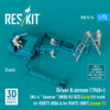 Reskit Driver & airmen (1960+) (MJ-4 "Jammer" (MHU-83 B/E) Early lift truck for RSK72-0006 & for RSK72-0007) (scene 1) (3D Printed) (1/72)
