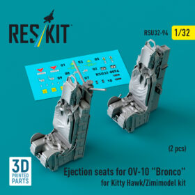 Reskit Ejection seats for OV-10 "Bronco" (2 pcs) for Kitty Hawk/Zimimodel kit (1/32) RSU32-0094