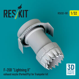 Reskit F-35B "Lightning II" exhaust nozzle (Parked/Fly) for Trumpeter kit (1/32) RSU32-0181