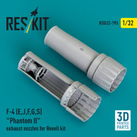Reskit F-4 (E, J, F, G, S) "Phantom II" exhaust nozzles for Revell kit (1/32) RSU32-0195